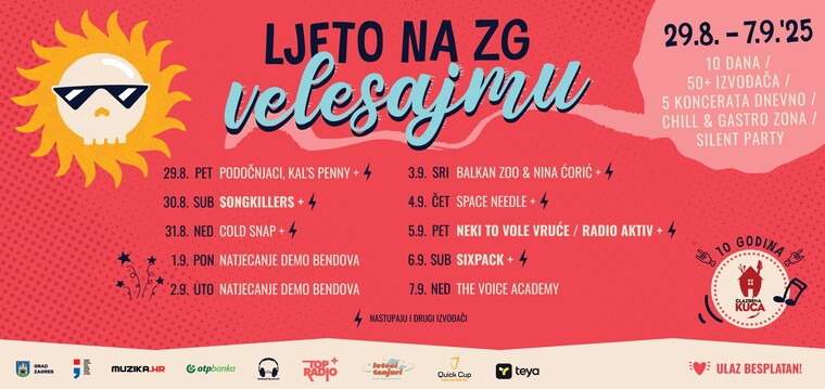 Glazbena Kuća slavi 10 godina – i organizira najveće izdanje festivala Ljeto na Zagrebačkom Velesajmu dosad