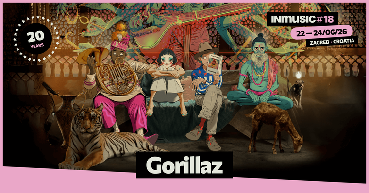 Gorillaz prvi headliner za 20 godina INmusic festivala!