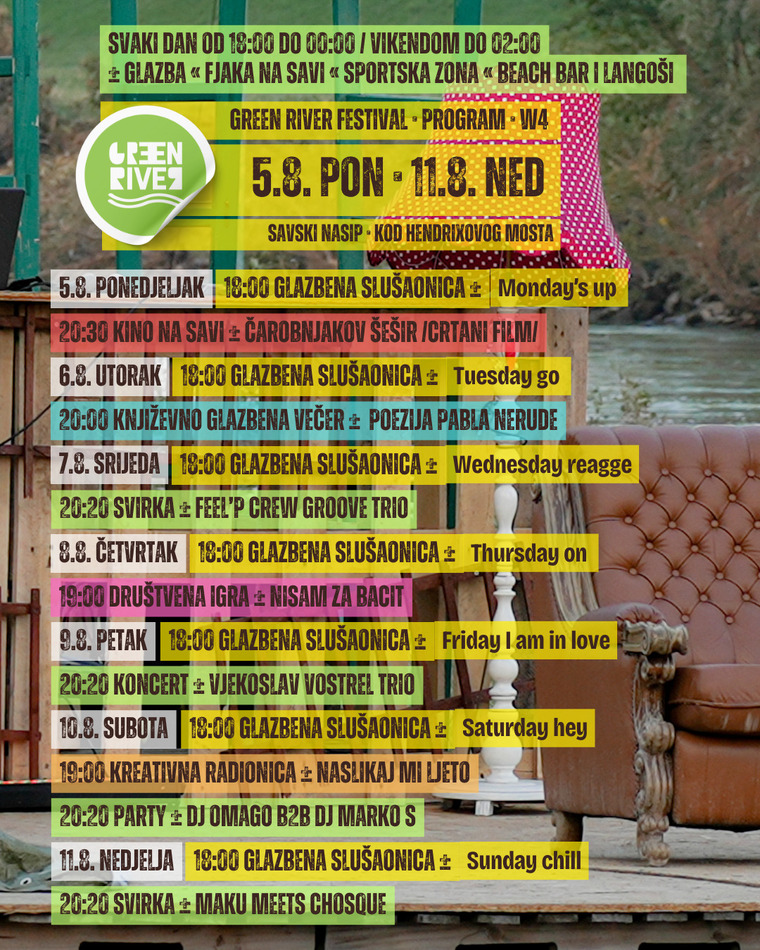 Green River Fest - najava programa četvrtog tjedna