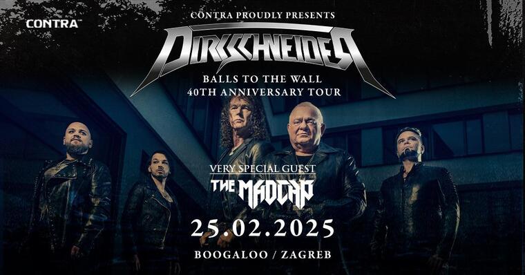 Heavy metal legenda Udo Dirkschneider premijerno u Hrvatskoj uz podršku turskog metal benda The Madcap i hrvatskog metal tria Flesh