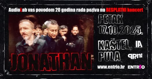 Jonathan – veliki besplatni koncert povodom 20 godina AudioLaba