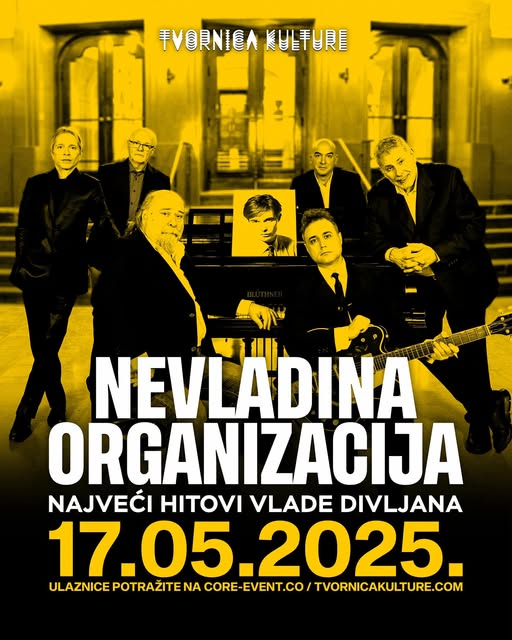 Nevladina Organizacija u Tvornici kulture priprema koncert u čast Vlade Divljana