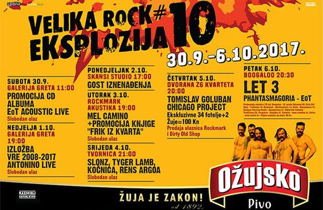 Poznat je kompletan raspored Velike rock eksplozije #10