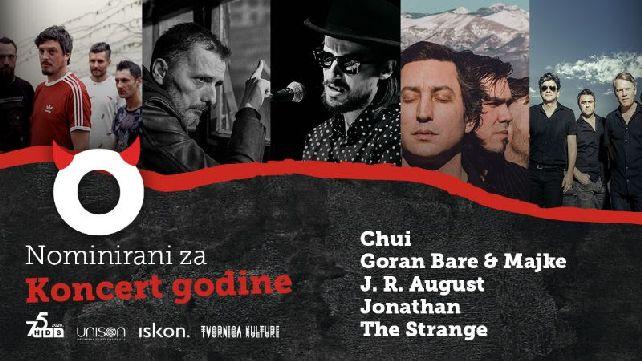 Chui, Bare i Majke, JR August, Jonathan i The Strange vladari su koncertnih pozornica