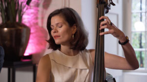 Female musician with chello